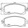 Brake pad set with wear warning 16.9 mm HELLA for SUBARU IMPREZA and others