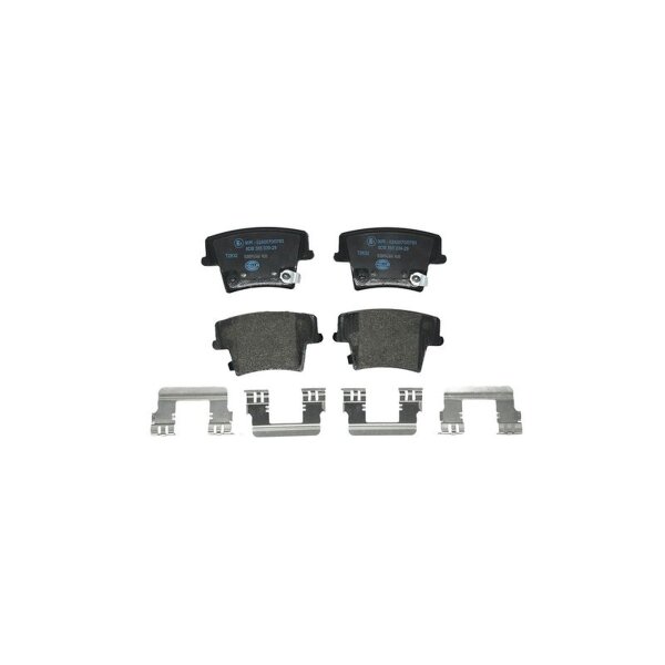 Brake pad set, disc brake CBI 17.8mm HELLA for CHRYSLER 300 C and others