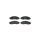 Brake pad set, disc brake 15.4mm HELLA for NISSAN Leaf and others