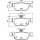 Brake pad set with wear warning contact 14.4 mm HELLA for e.g. MAZDA CX-30