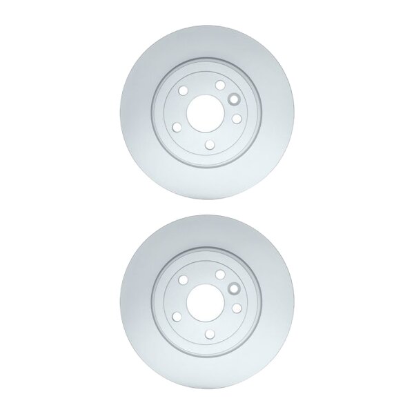 2 Brake Discs full Ø 63.5 mm 10 mm HELLA suitable for e.g. LAND ROVER EVOQUE