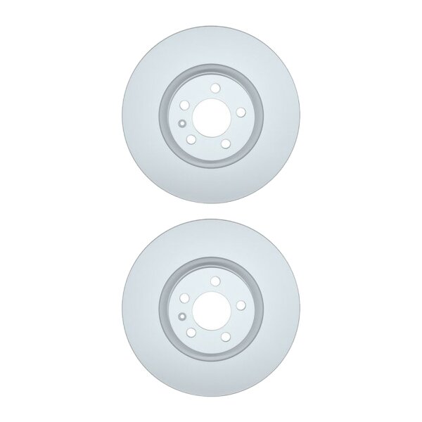 2 Brake Discs internally ventilated Ø 65 mm 25 mm HELLA fits VW POLO