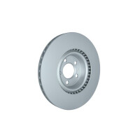 2 Brake Discs internally ventilated Ø 65 mm 25 mm HELLA fits VW POLO