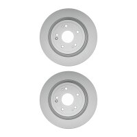 2 Brake Discs full Ø 64.2 mm 10 mm HELLA suitable...