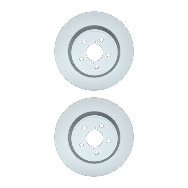 2 Brake Discs internally ventilated Ø 58 mm 17 mm HELLA for SUBARU IMPREZA