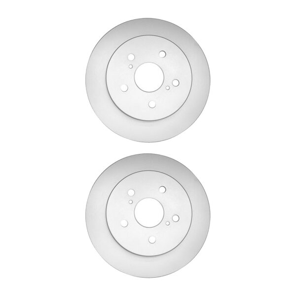 2 Brake Discs full Ø 62 mm 12 mm HELLA suitable for e.g. TOYOTA RAV