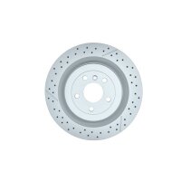 2 Brake Discs perforated Ø 67 mm 26 mm HELLA...