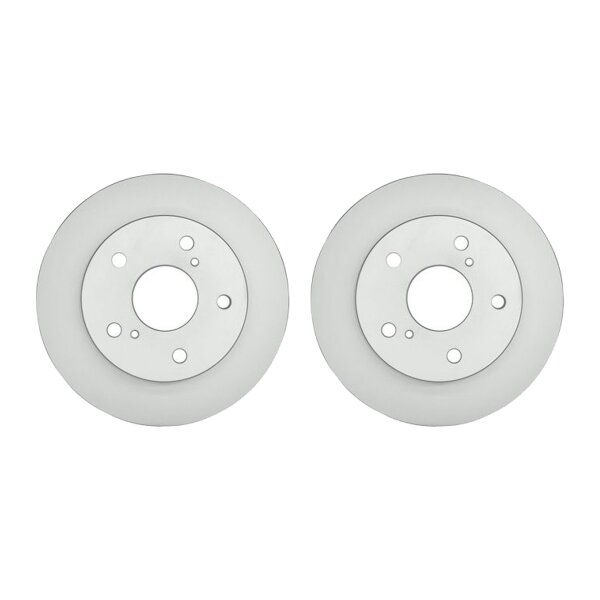 2 Brake Discs full Ø 62 mm 9 mm HELLA suitable for SUZUKI SWIFT