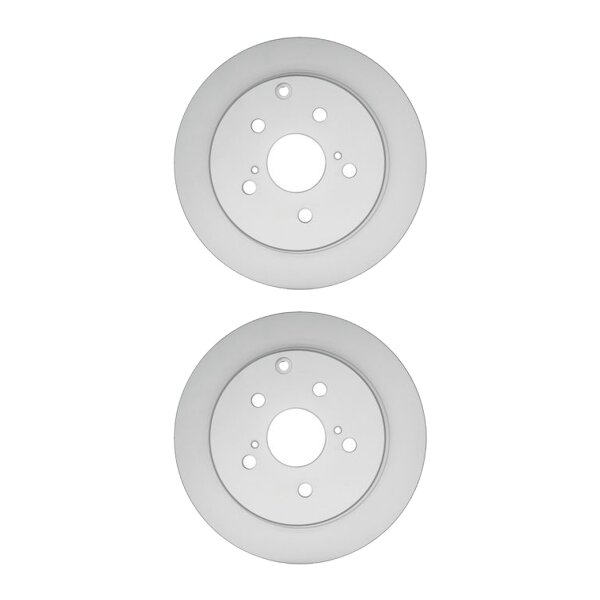 2 Brake Discs full Ø 62 mm 12 mm HELLA suitable for e.g. TOYOTA MIRAI