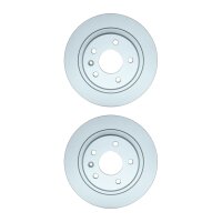 2 Brake Discs full Ø 70.7 mm 12 mm HELLA suitable...