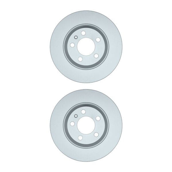 2 Brake Discs full Ø 65 mm 10 mm HELLA suitable for e.g. AUDI A1