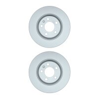 2 Brake Discs full Ø 65 mm 10 mm HELLA suitable...