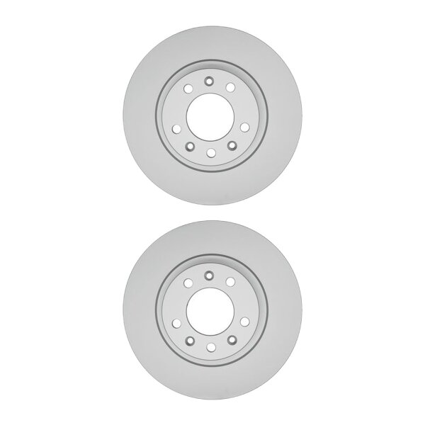 2 Brake Discs full Ø 71,1 mm 12 mm HELLA suitable for PEUGEOT 508