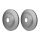 2 Brake Discs internally ventilated Ø 70.2 mm 28 mm HELLA for TESLA MODEL