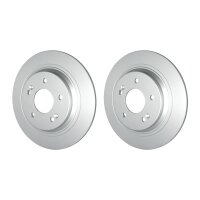 2 Brake Discs full Ø 69 mm 10 mm HELLA suitable...