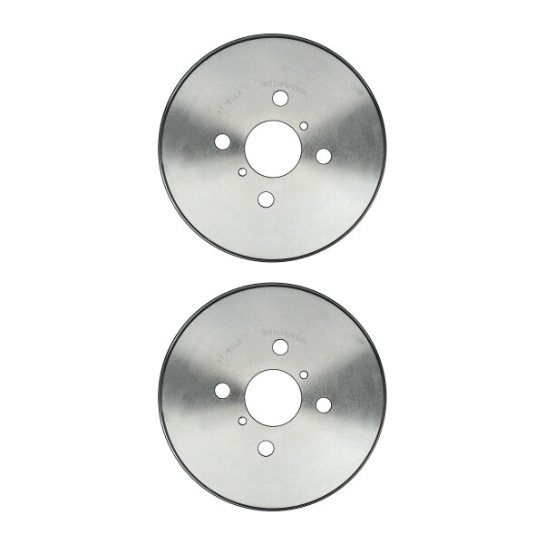 2 Brake Drum Ø 243 mm Ø 8 mm HELLA suitable for e.g. TOYOTA YARIS