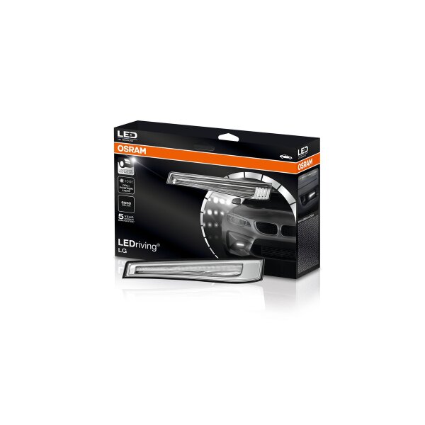Daytime running light set 12V 15W 6000K OSRAM LEDriving LG for various vehicles