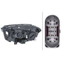 Headlight right LED halogen HELLA for MERCEDES GLA