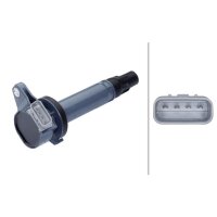 Zündspule Anschlussausführung SAE 4-polig HELLA...