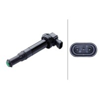 Ignition coil spark plug gap ignition coil 3-pole HELLA...