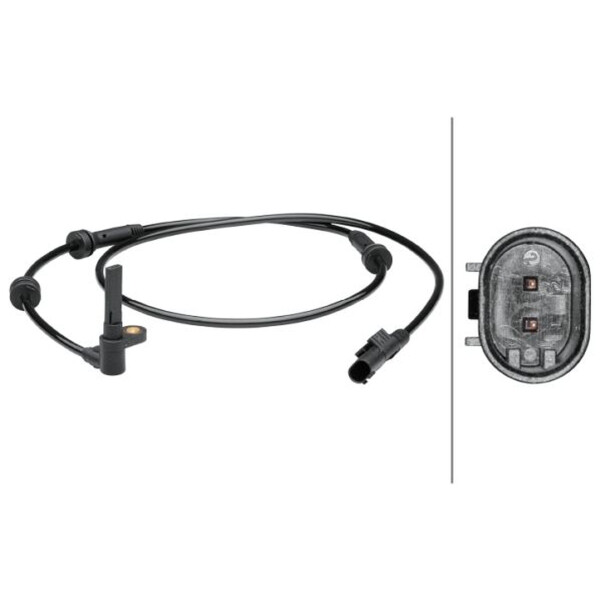 Wheel Speed Sensor 2-pin active 1.130 mm cable HELLA for FIAT PUNTO and others