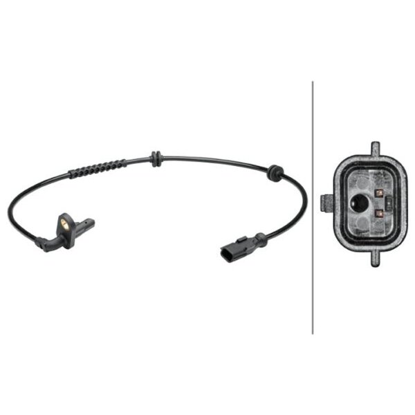 Sensor Raddrehzahl hinten 2-polig HELLA für RENAULT CLIO III (BR0/1/ CR0/1)