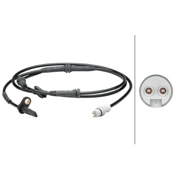 Sensor Raddrehzahl hinten 2-polig HELLA für FIAT PUNTO (188_)