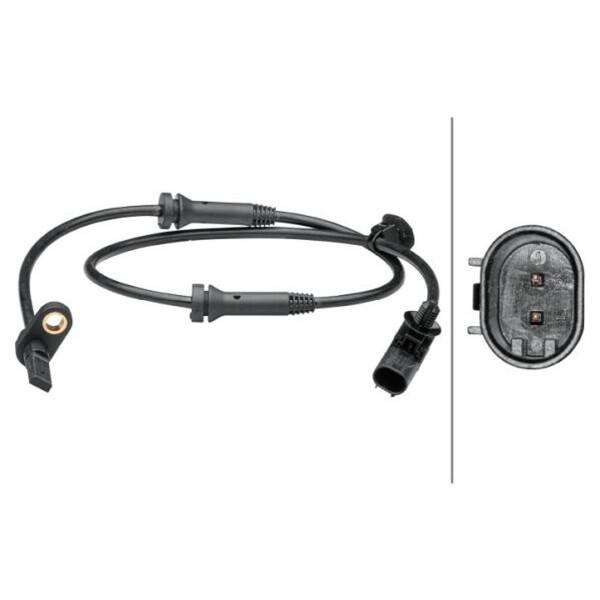 Wheel Speed Sensor 2-pin active 740 mm cable HELLA for e.g. TOYOTA AYGO