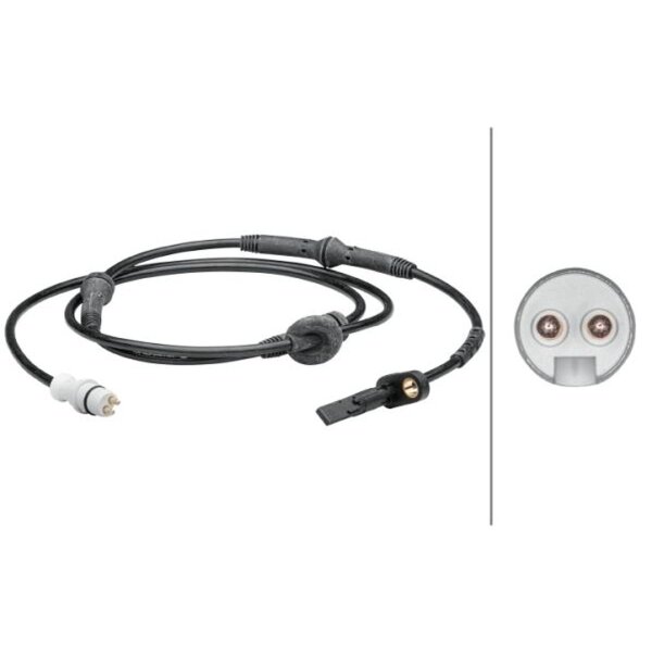 Sensor Raddrehzahl hinten HELLA für FIAT PUNTO (188_)