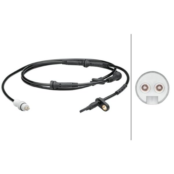 Sensor Raddrehzahl hinten HELLA für FIAT PUNTO (188_)