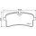 Brake pad set without wear warning 17.7 mm HELLA for PORSCHE MACAN