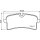 Brake pad set without wear warning 17.7 mm HELLA for PORSCHE MACAN