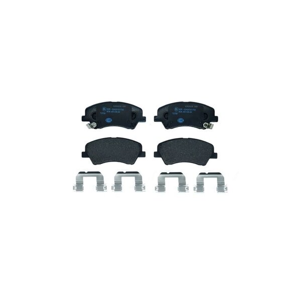 Brake pad set disc brake 18mm HELLA for HYUNDAI Bayon and others