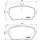 Brake pad set discs with wear warning 19 mm HELLA for e.g. MB A-KLASSE