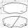 Brake pad set with wear warning contact 17.7 mm HELLA for KIA OPTIMA and others