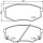 Brake pad set with wear warning contact 17.7 mm HELLA for KIA OPTIMA and others