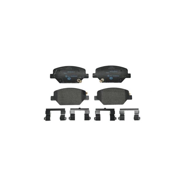 Brake pad set disc brake 19,2mm HELLA for e.g. OPEL Insignia B Grand Sport