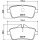 Bremsbelagsatz Scheiben mit Verschleißwarnanzeige 16,8 mm HELLA für u.a. MB GLE