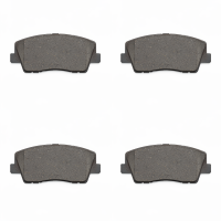 Brake pad set discs with wear warning 17.6 mm HELLA for...