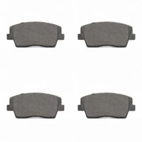 Brake pad set discs with wear warning HELLA for GENESIS...