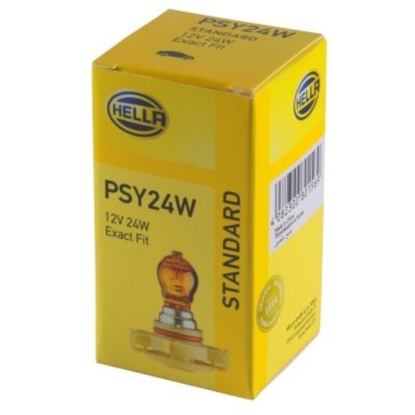 Glühlampe Blinkleuchte 12 V 24 W PSY24W PG20/4 gelb (amber) HELLA