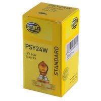 Bulb Indicator lamp 12 V 24 W PSY24W PG20/4 amber HELLA