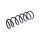 Suspension Spring Rear Axle Coil Spring TRISCAN for FIAT PANDA