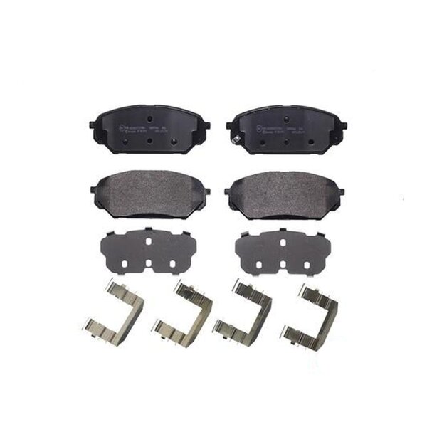 Brake pad set disc brake 17 mm BREMBO suitable for HYUNDAI ix55