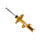 Shock absorber front axle left gas strut BILSTEIN B6 for e.g. TOYOTA RAV 4 IV