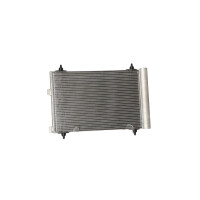 Air conditioning condenser with sealing ring NRF for PEUGEOT 307 and others