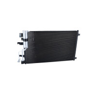 Air conditioning condenser with seal ring NRF for NISSAN QASHQAI