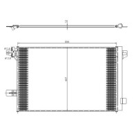 Air conditioning condenser with sealing ring NRF for VW TRANSPORTER and others
