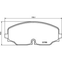 Brake pad set disc brake 19 mm BREMBO suitable for e.g....