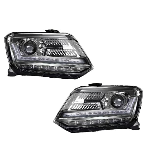Headlight set LED OSRAM LEDriving black suitable for VW Amarok +200% brighter
